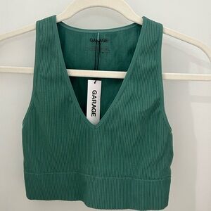 Green garage tank top